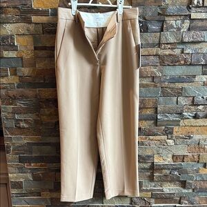 Hudson North Tan Crop Trousers